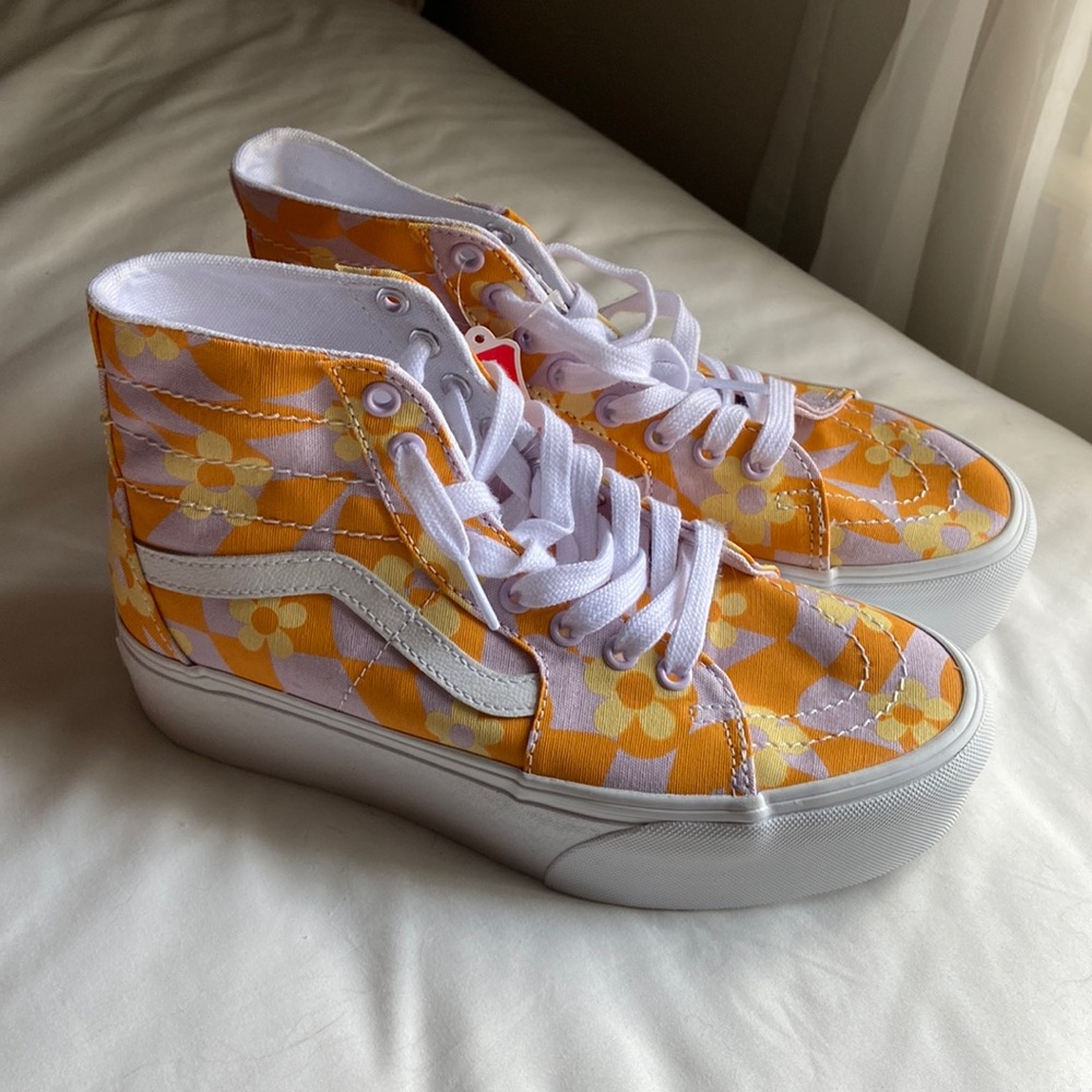 Vans Sk8 Hi Taper Stackform - Checkerboard Floral